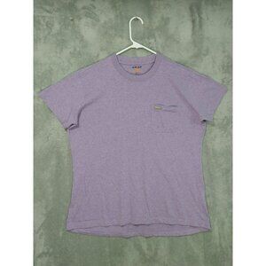 Ariat Shirt Mens XL Purple Rebar Crew Neck Short Sleeve Pocket Cotton Casual